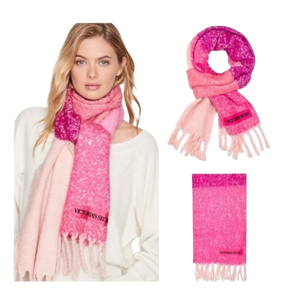 NWT Victoria's Secret Vibrant Pink Scarf